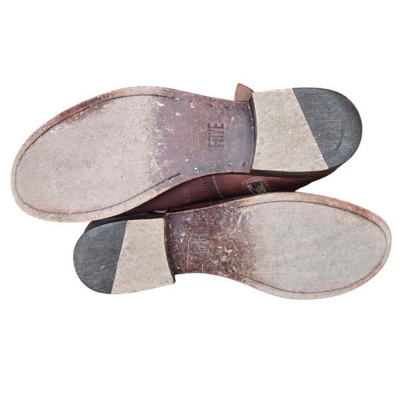 Frye Womens Redwood Leather Melissa Knotted Ankle Boots 8.5B Italian Western - Picture 8 of 10